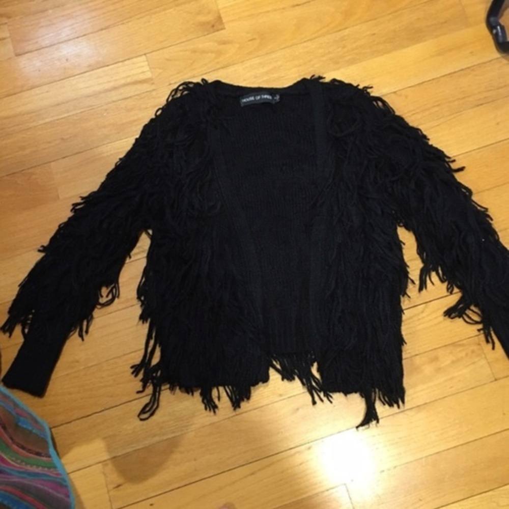 NWOT LF FRINGE KNIT CARDIGAN (HARD TO FIND/ RARE)